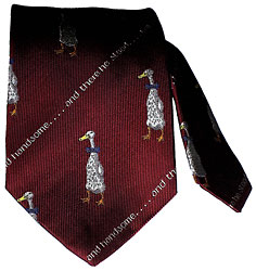 tall duck and handsome silk tie